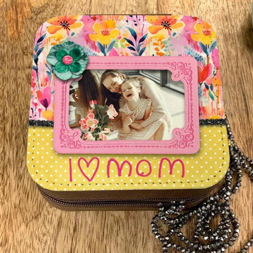 Spring Floral Photo Frame Jewelry Box