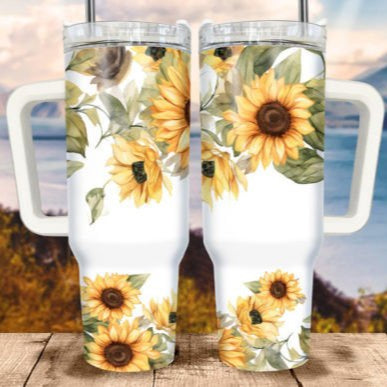 Sunflower 30-40oz tumbler (3 Cup Options)