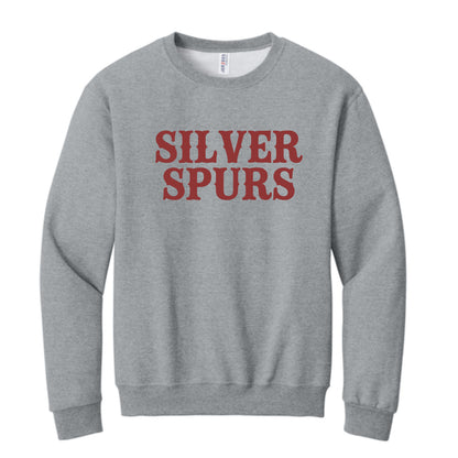 Silver Spurs Glitter Crewneck or Hoodie