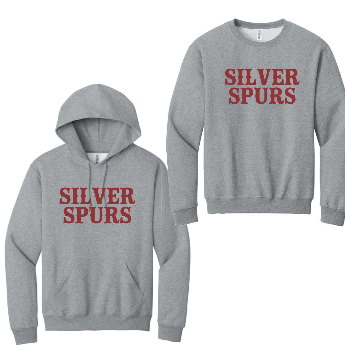 Silver Spurs Glitter Crewneck or Hoodie