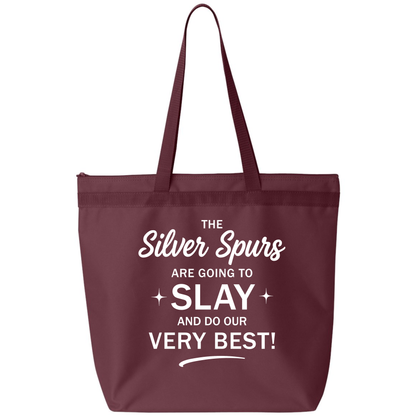 Silver Spurs Zip Top Tote Bag