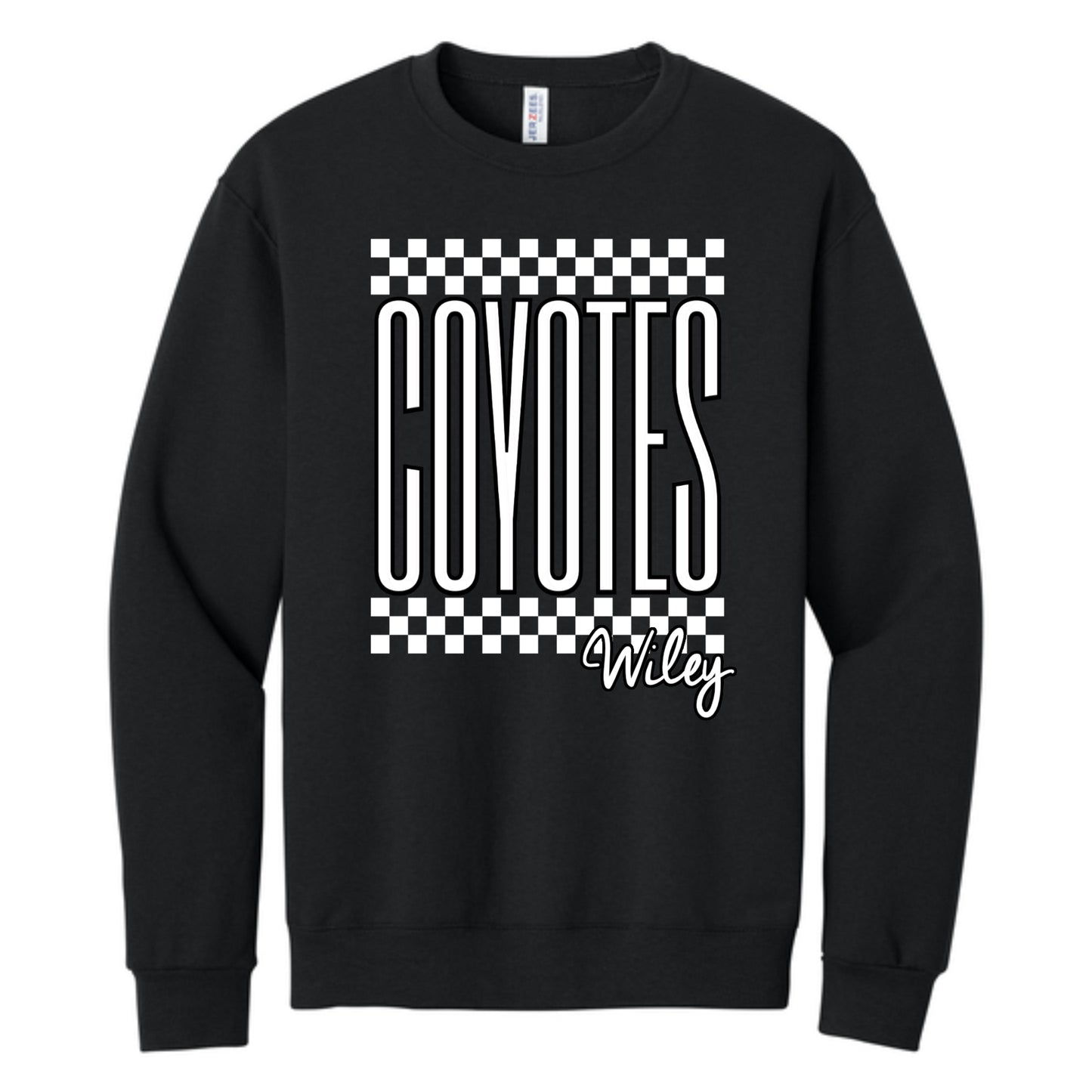 Wiley Coyotes White Checkered Apparel