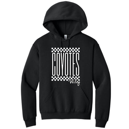 Wiley Coyotes White Checkered Apparel