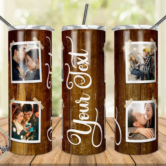 Wood Look Tumbler- 4 Photos