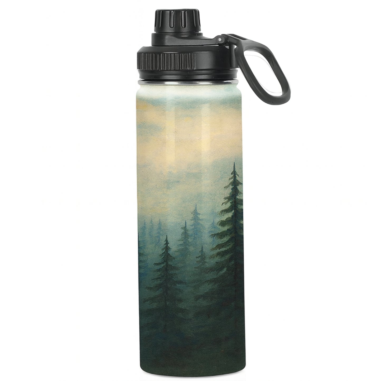 Water Bottle with Screw Top Lid Drawn2Art