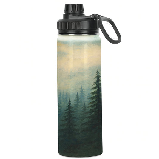 Water Bottle with Screw Top Lid Drawn2Art