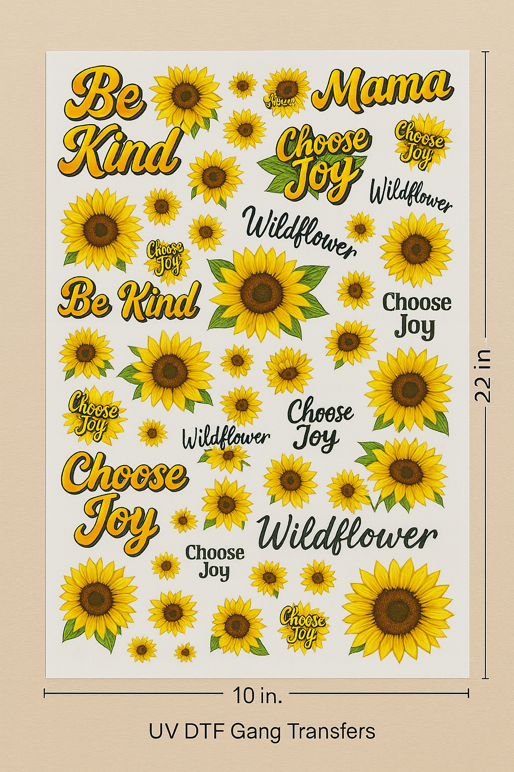 Custom UV DTF Decals