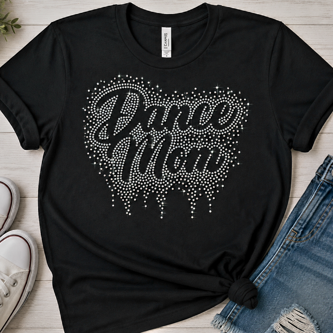 Silver Spurs Dance Mom Bling Shirt