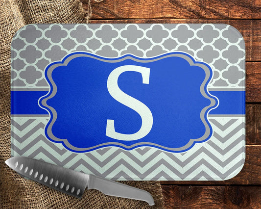 Blue and Grey Cutting Board