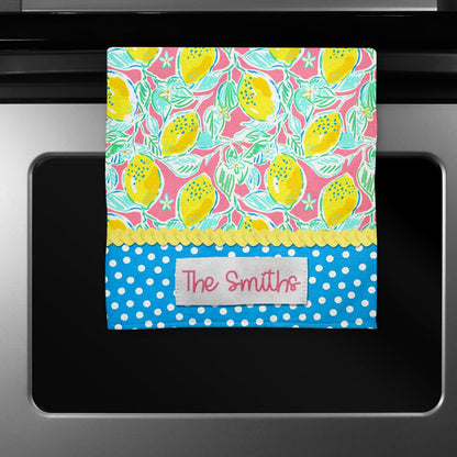 Lemon Polka Dot Towel