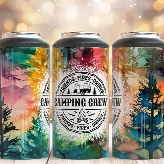 Camping Crew Friends Can Cooler