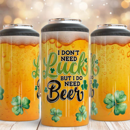Don't Need Luck, Do Need Beer Can Cooler