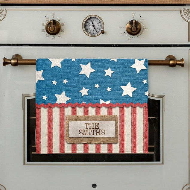 Patriotic Distressed Towel