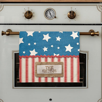 Patriotic Distressed Towel