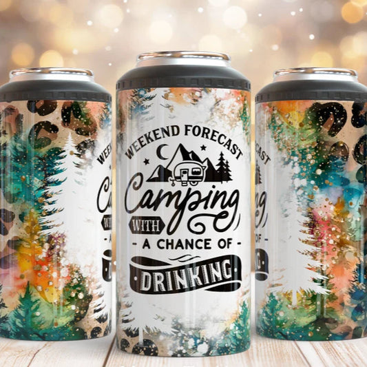 Camping with a Chance of Drinking Can Cooler