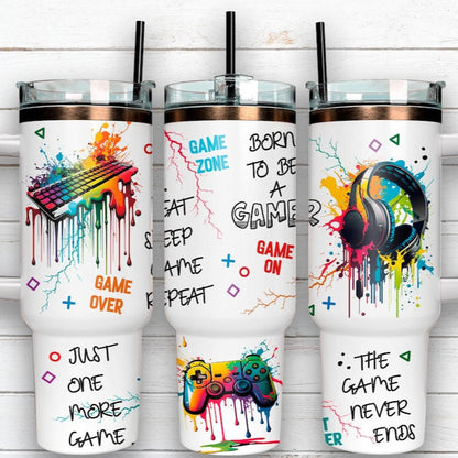 Gamer 30-40oz tumbler (3 Cup Options)