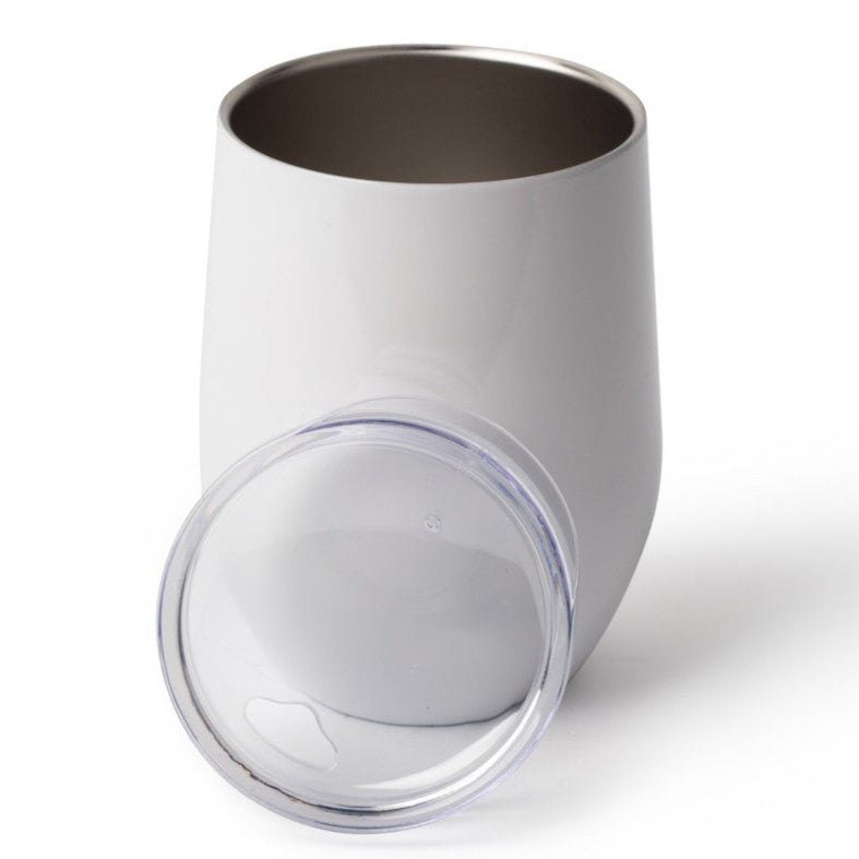 12oz Wine Tumbler (white)- Totally Custom!